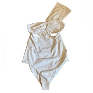 NWT Marysia Swim White One-Shoulder Swimsuit